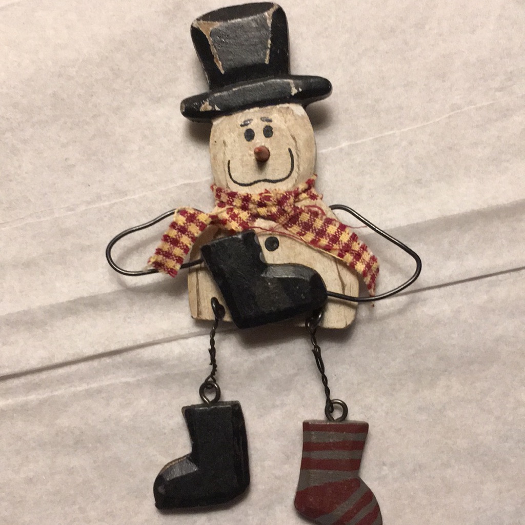 Fun Snowman Brooch